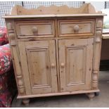 A pine washstand,