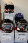Assorted Leopard bike helmets