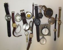 Assorted watches including Diesel, Rotary, Casio, Timex,