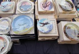 A collection of Coalport, Royal Worcester and other collectors plates of aircraft,