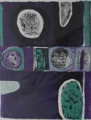 Islwyn Watkins (Welsh 1939 - 2018) Purple and Green Limited edition lithograph, No.