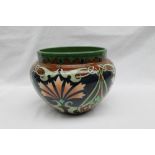 A Shelley late Foley "Intarsio" pattern pottery vase,