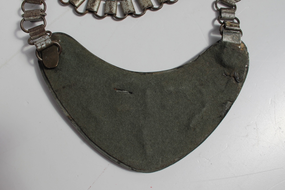 A German WWII Field Police Gorget with chain - Image 3 of 3