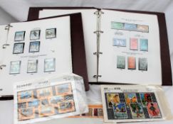 Two albums of New Zealand stamps,