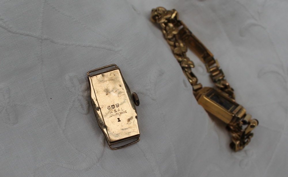 A Lady's 18ct yellow gold wristwatch, - Image 3 of 5