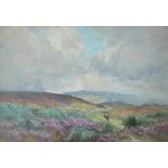 W Ashton Egton Moor Oil on board Signed Inscribed verso 29 x 42cm