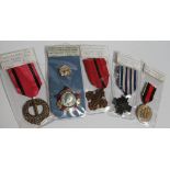 A Czech medal group, including medal for Army abroad, National Guard faithful service,