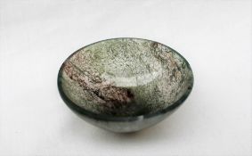 A Moss Agate bowl, of circular form, 5.