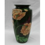 A large Wileman & Son Foley "Intarsio" pattern vase, with a flared rim,
