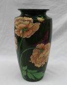 A large Wileman & Son Foley "Intarsio" pattern vase, with a flared rim,