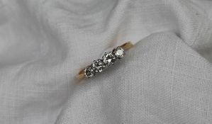 A four stone diamond ring,