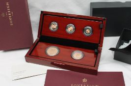 The Royal Mint - The Sovereign 2018 five coin gold proof set, No.