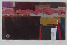 Islwyn Watkins (Welsh 1938-2018) Suddenly II Collage and Acrylic Signed and dated 2008 in the