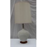 A Mid 20th century pottery table lamp,