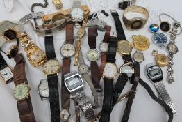 Assorted wristwatches including Buren, Starlon executive, Ingersoll, Vendome, Sekonda, Newmark '52',