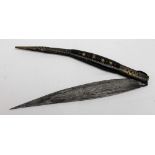 A 19th century Spanish Navaja folding locking knife,