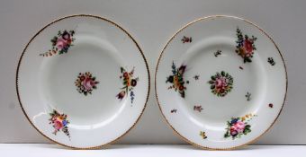 A Pair of Nantgarw porcelain plates,