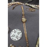 A Lady's 9ct yellow gold wristwatch,