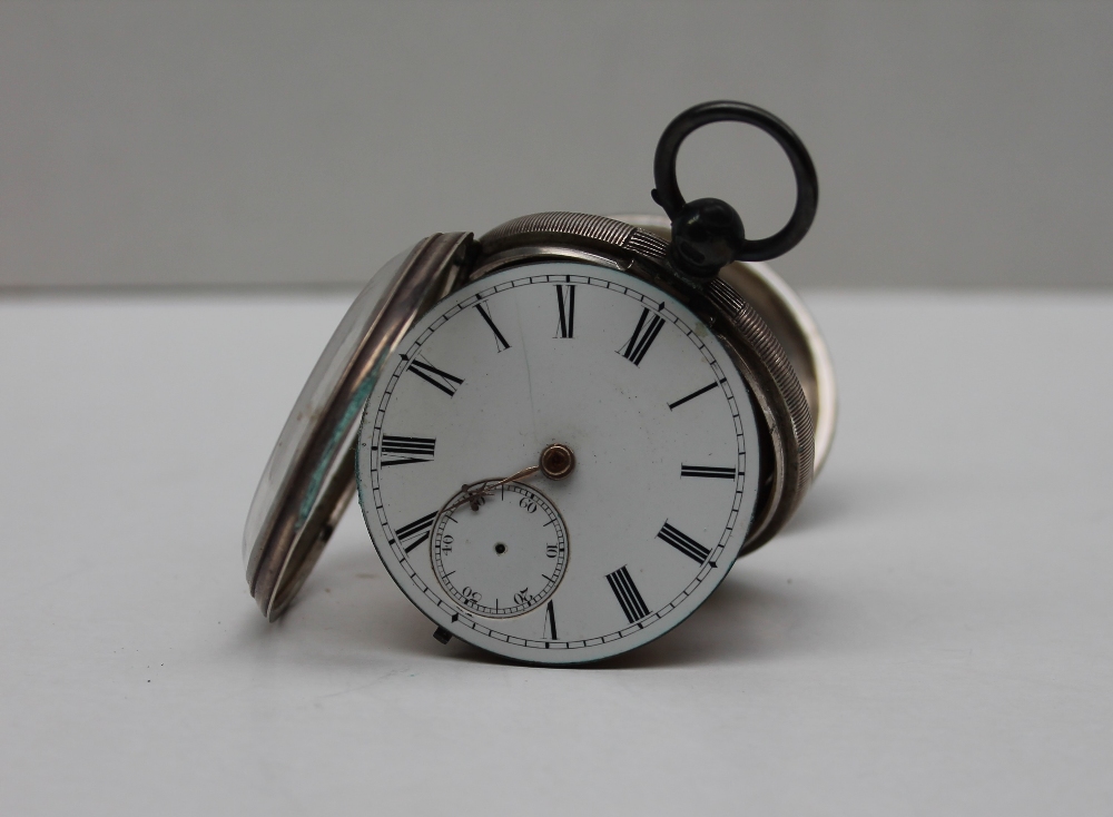 A George V silver open faced pocket watch, - Image 6 of 6