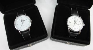 A Gentleman's stainless steel wristwatch,