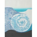 Chizuko Yoshida (Japanese 1924-2017) Beach scene with sea shells A limited edition textured colour