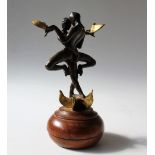 20th Century British School Entwined figures, one holding the sun, the other the moon,