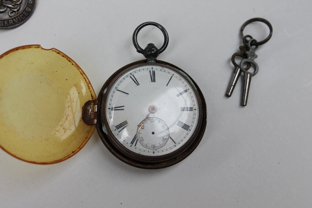 A George V silver open faced pocket watch, - Image 3 of 6