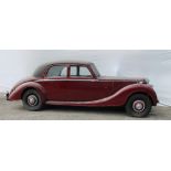 ***Withdrawn*** A 1950 Riley four door saloon in red, 2500cc, showing as first registered May 1993,