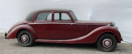 ***Withdrawn*** A 1950 Riley four door saloon in red, 2500cc, showing as first registered May 1993,