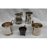 A Victorian silver baluster christening mug,