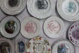 Children's china - Five Dr Franklin's Maxim's plates together with other plates CONDITION
