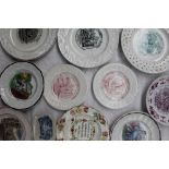Children's china - Five Dr Franklin's Maxim's plates together with other plates CONDITION