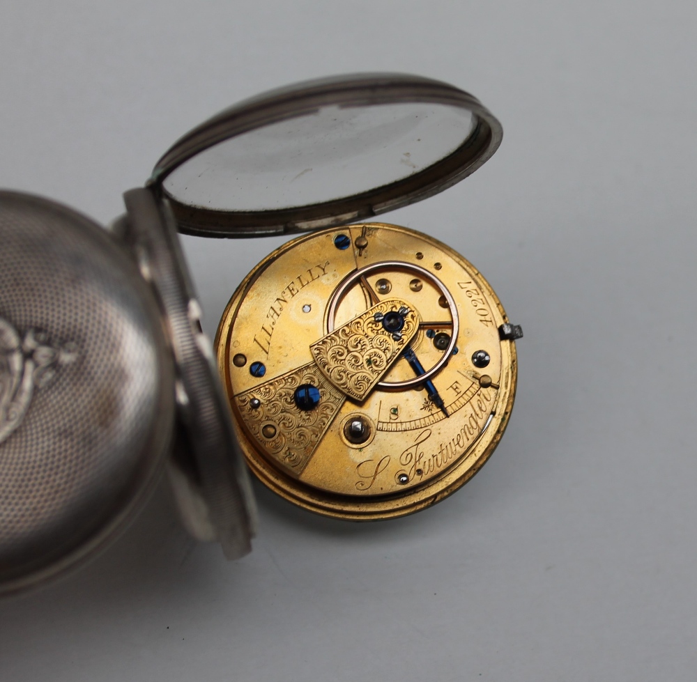 A George V silver open faced pocket watch, - Image 4 of 6