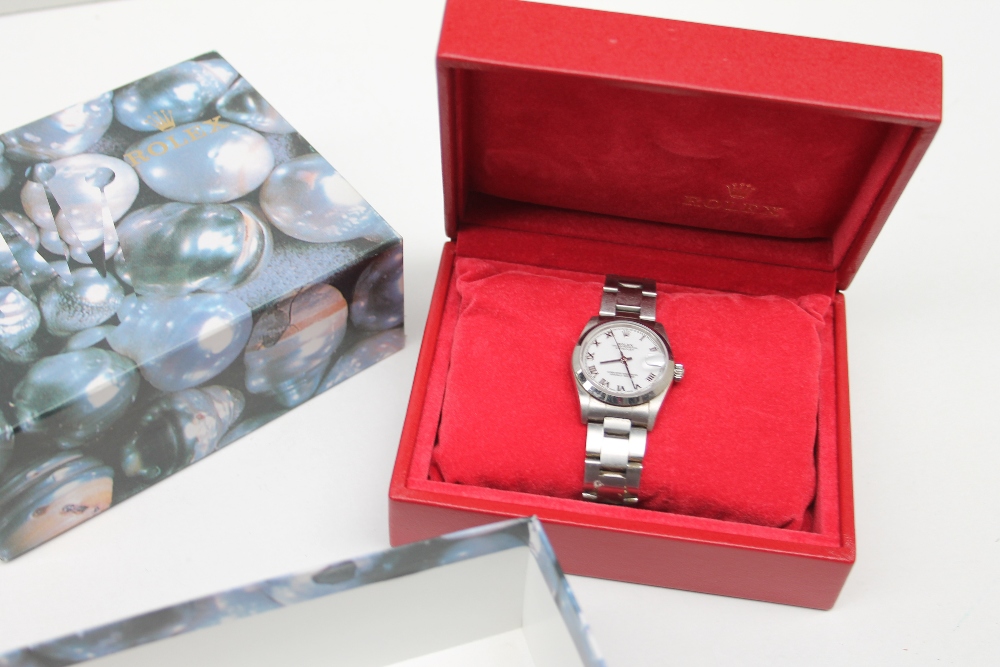 A Lady's Rolex Oyster perpetual Datejust superlative chronometer, with a white dial, - Bild 5 aus 5