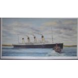 After Simon Fisher The Titanic at Queenstown A Limited edition print No.