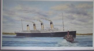 After Simon Fisher The Titanic at Queenstown A Limited edition print No.