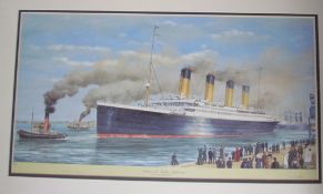 After Simon Fisher Titanic departure A Limited edition print No.