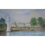 Brian Fletcher Roath Park Watercolour Signed and label verso Together with another by the same