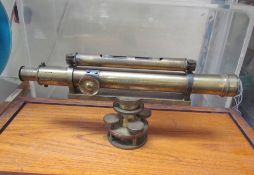 A Halden & Co brass theodolite,