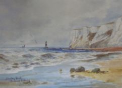 Thomas Sidney Beachy Head Watercolour Together with a collection of assorted paintings and prints