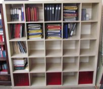 A large modern bookcase/wall unit