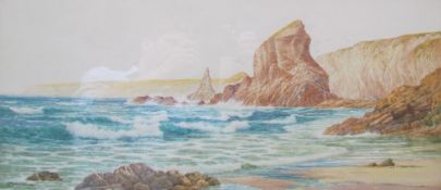 Herbert H Bingley Coastal scene Watercolour Signed