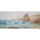 Herbert H Bingley Coastal scene Watercolour Signed