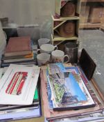 A Quantity of books on Cardiff, together with tankard,
