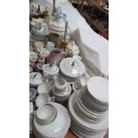 An extensive lot including Japanese part tea and dinner service together with Wedgwood sucker and