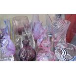 Assorted Caithness glass vases etc CONDITION REPORT: One vase is chipped,