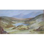 Alan Fraser A landscape scene Watercolour Signed Together with a Dendy Sadler print,