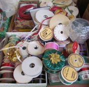 A large quantity of ribbon,