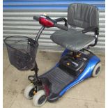 A Shoprider Cameo mobility scooter in blue