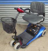 A Shoprider Cameo mobility scooter in blue